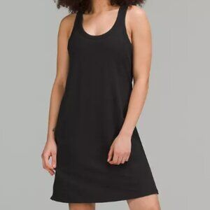 NWOT LULULEMON Cotton-Blend Scoop Black Tank Dress, Size 10, Closet Cleanout!